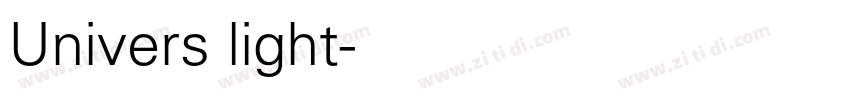 Univers light字体转换 Univers light字体转换